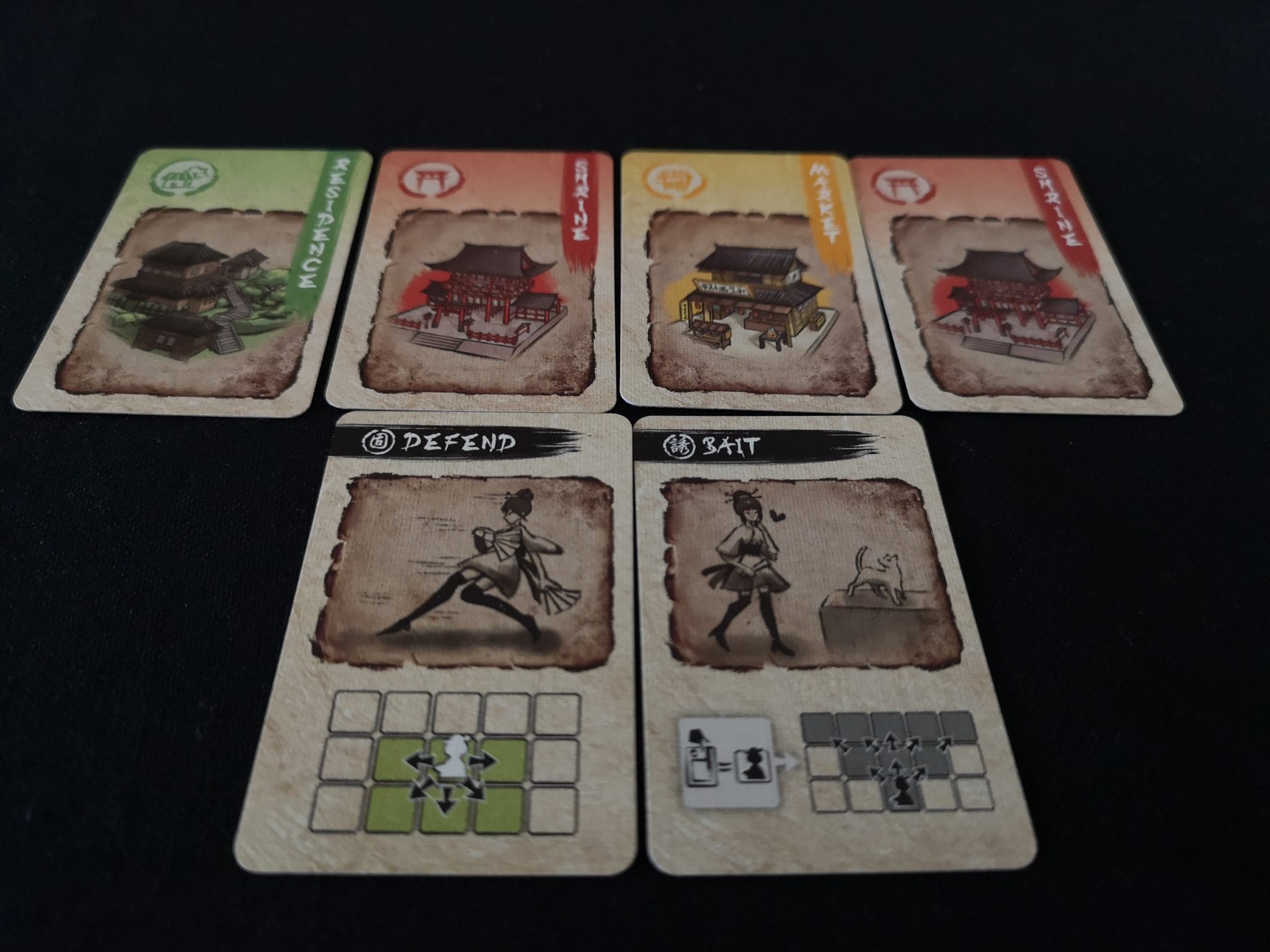 Location and Tactics cards